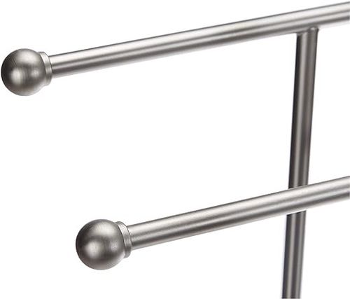 Wieszak Łazienkowy Podwójny Wolnostojący Srebrny na Arena.pl