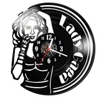 Zegar ścienny z płyty winylowej Lady Gaga 1747.14