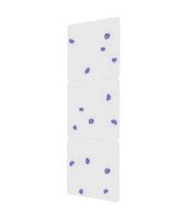 Ścianka wspinaczkowa dla dzieci biała z fioletowymi kamieniami