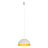 Wisząca lampa do salonu Hemisphere Super 10701 Nowodvorski biała złota