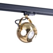 Kulista lampa Gulia AZ4711 do 3-fazowego systemu szynowego złota