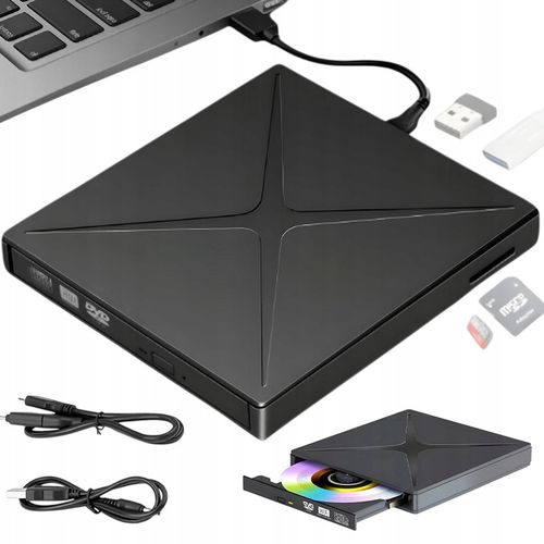 NAPĘD CD DVD +/-RW ZEWNĘTRZNY USB 3.0 NAGRYWARKA CD PRZENOŚNY ODTWARZACZ na Arena.pl