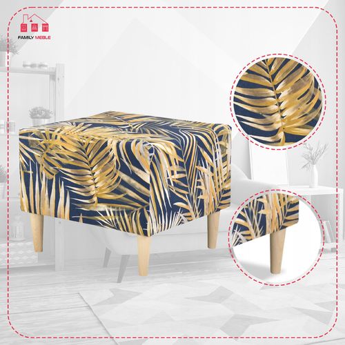 Pufa puf podnóżek siedzisko Ari Print Family Meble na Arena.pl