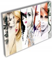 OBRAZ glamour kobieta usta akt do sypialni 120x80