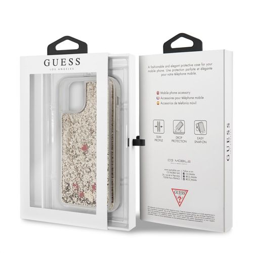 Guess Liquid Glitter Hearts - Etui do iPhone 11 Pro Max na Arena.pl