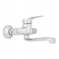 BATERIA UMYWALKOWA ŚCIENNA CHROM SREBRNA KOMPLET