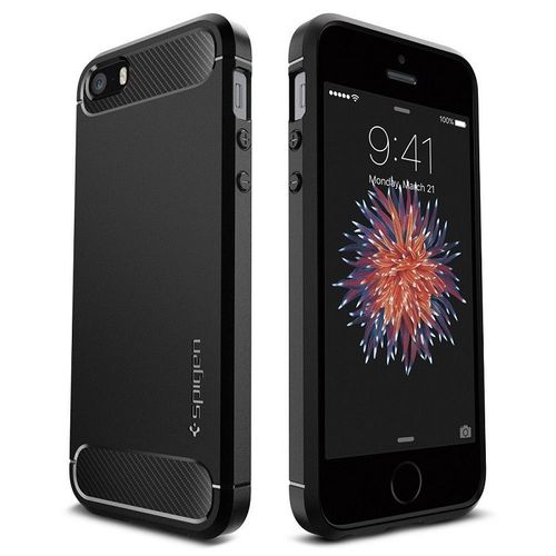 Spigen Rugged Armor do iPhone 5S/ iPhone SE black na Arena.pl