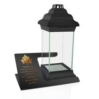 ZNICZ LAMPION XXL z dedykacją na nagrobek