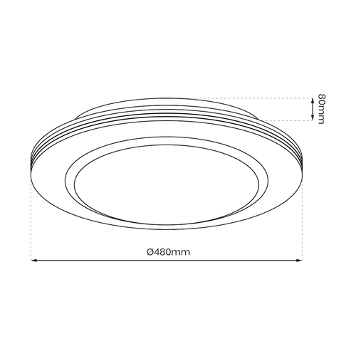 Plafon KELLY 48W LED Ø480 mm na Arena.pl