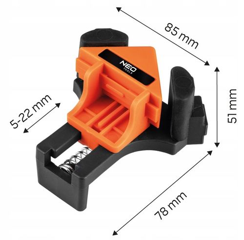 NEO ŚCISK KĄTOWY DO NAROŻNIKÓW DREWNA STOLARSKI ŚCISKI UCHWYT MEBLI na Arena.pl
