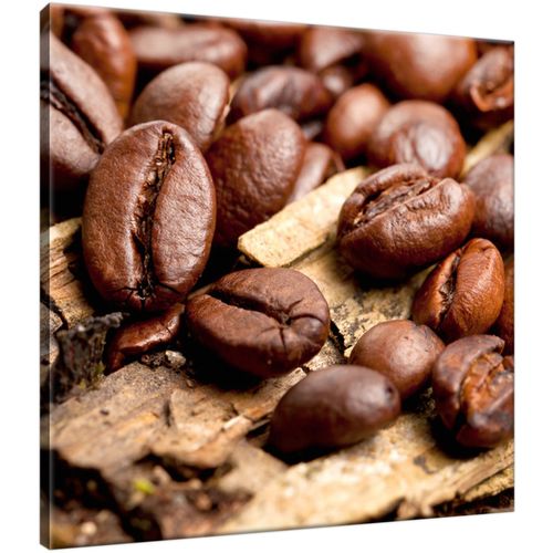 Obraz Płótno 30X30 Kawa Na Deskach na Arena.pl