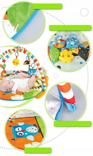 MATA EDUKACYJNA DUŻA INTERAKTYWNA PIANINKO 3w1 DLA DZIECI na Arena.pl