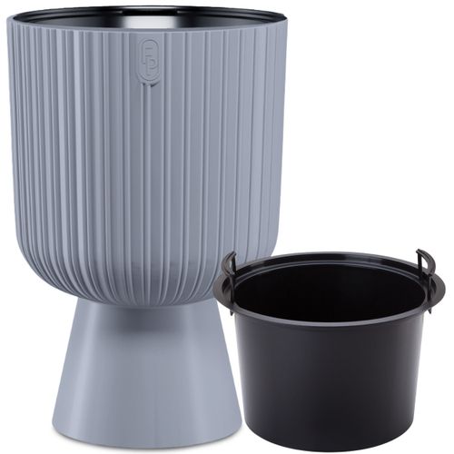 Doniczka okrągła Keli Mika 30 na nóżce | Platyna na Arena.pl