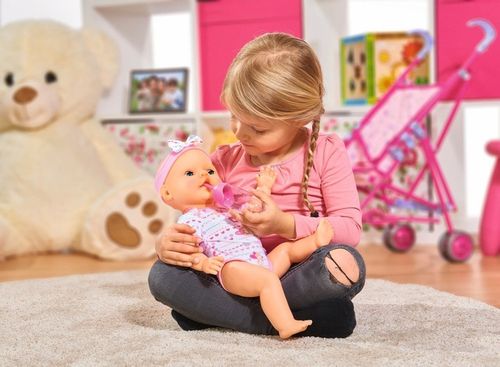 SIMBA NEW BORN BABY LALKA FUNKCYJNA PIJE SIKA 43CM na Arena.pl