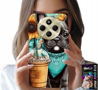 ETUI DO XIAOMI REDMI 14C 4G - BULDOG COFFI LOVE, SŁONECZNIKI, PSI CASE