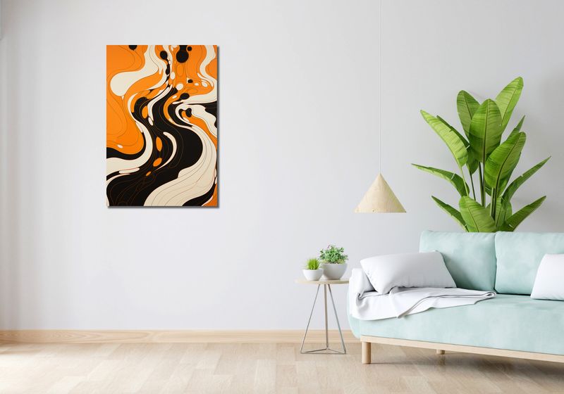 Obraz 60x90cm Tańczący Atrament zdjęcie 2