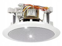 GŁOŚNIK SUFITOWY INSTALACYJNY DO ZABUDOWY PA 100V MONACOR EDL-24 BIAŁY