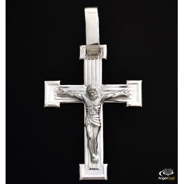 SREBRNY KRZYŻ Z UKRZYŻOWANYM JEZUSEM SREBRO PRÓBY 925 na Arena.pl