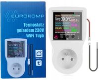 Termostat Gniazdkowy 3600W regulator WiFi + Licznik 16A WATOMIERZ TUYA