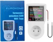 Termostat Gniazdkowy 3600W regulator WiFi + Licznik 16A WATOMIERZ TUYA