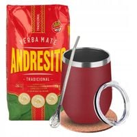 Zestaw Startowy Yerba Mate Andresito Tradicional 1kg + Matero Bombilla
