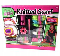 SZYDEŁKOWANIE DLA DZIECI KROSNO ZESTAW DLA POCZĄTKUJĄCYCH DZIERGANIE SZALIK