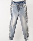 SPODNIE Damskie - CEKINY - New Fashion