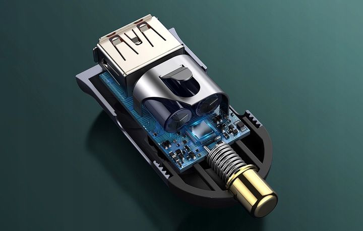 Ładowarka samochodowa Baseus Share Together 2x USB, 2x USB-C, 120W zdjęcie 13