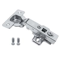 Zawias prosty 110° samodomyk TECNO SOFT-CLOSE, z prowadnikiem, Eurowkręty