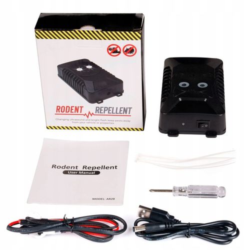 Samochodowy ODSTRASZACZ gryzoni na KUNY do AUTA ultradzwiekowy na na Arena.pl