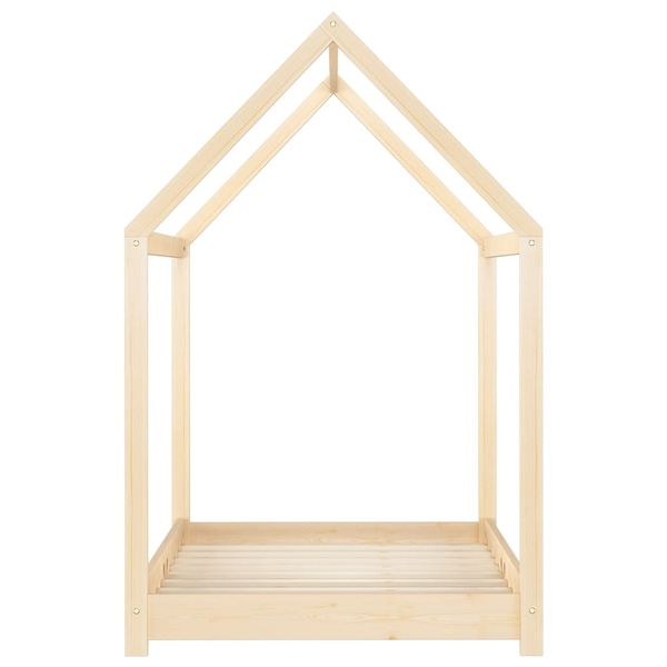 Rama łóżka dziecięcego, lite drewno sosnowe, 80 x 160 cm zdjęcie 4