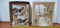 kpl.2 kubków+łyżeczki w torebce COFFEE 12-006