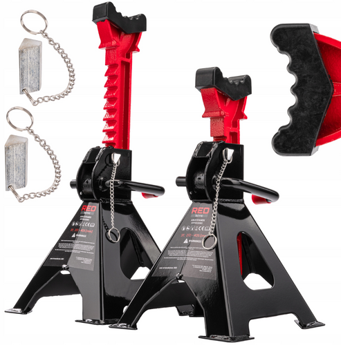 KOBYŁKI PODSTAWKI 3T PODNOŚNIK STOJAKI PODPÓRKI 2X REGULOWANE BLOKADA na Arena.pl