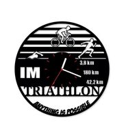 Zegar ścienny z płyty winylowej Triathlon IM 18.8