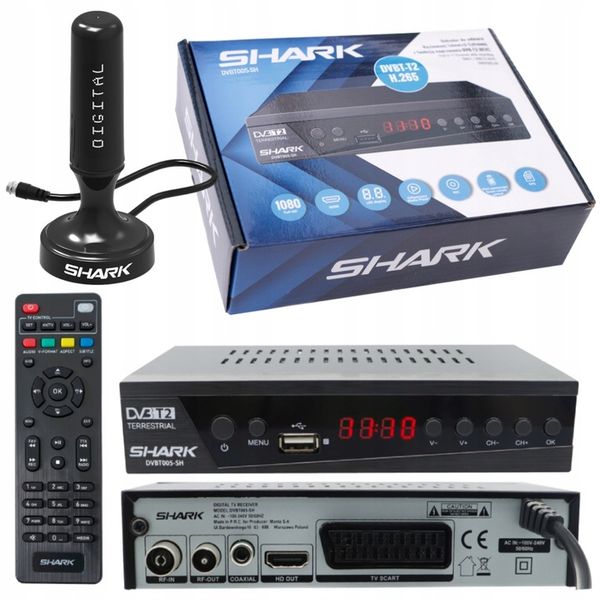 Tuner Dekoder DVB T2 TV naziemnej HEVC H.265 HDMI PVR FHD USB +ANTENA DVBT2 zdjęcie 1