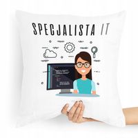 Poduszka Informatyka Informatyk To Specjalista It Z Nadrukiem Ze Zdjęciem