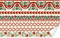 Fototapeta PREMIUM STRUKTURA ZMYWALANA VINTAGE KWIATY Z WIELOMA MOTYWAMI