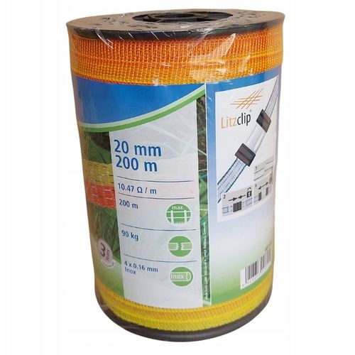 Taśma BASIC 20mm 200m do pastucha żółt-pom PASTUCH na Arena.pl