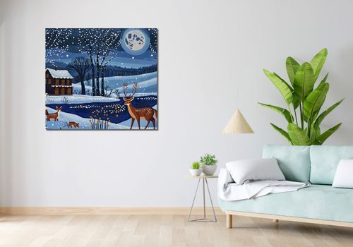 Obraz 100x90cm Przyszła Zima na Arena.pl