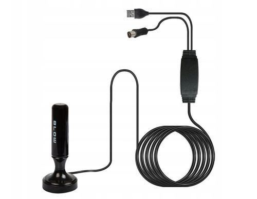 MOCNA ANTENA AKTYWNA POKOJOWA DVBT2 TV FHD 4K MUX-8 LTE WZMACNIACZ MAGNES na Arena.pl