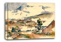 Montagne Sainte-Victoire, from near Gardanne, Paul Cézanne - obraz na płótnie 80x60 cm