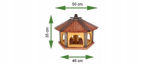 Karmniki dla ptaków do ogrodu tik antracyt KW50 na Arena.pl