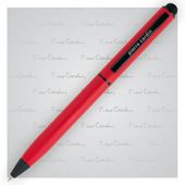 Długopis metalowy touch pen, soft touch PIERRE CARDIN Celebration Czerwony