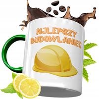 Kubek Zielony Dla Budowlańca Na Urodziny Prezent Z Nadrukiem Ze Zdjęciem