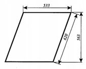 szyba drzwi górna ciągnika URSUS C-385 912 i pochodne