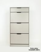 Szafka na buty z szufladą Roma SM kolor KASZMIR CZARNE UCHWYTY (NK)