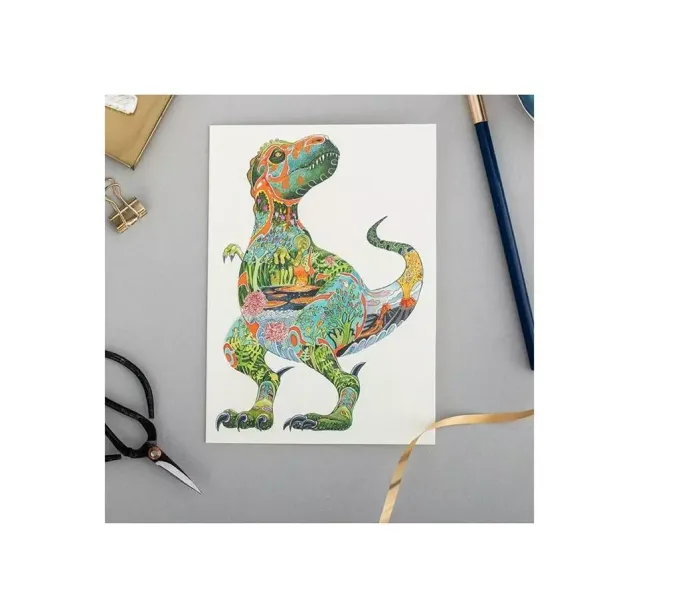 Karnet A100 B6 + Koperta Tyranozaur zdjęcie 1