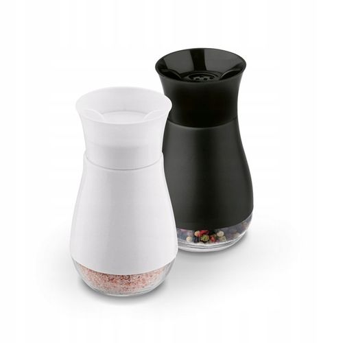 Zestaw CHLEBAK Stalowy i 2 POJEMNIKI na przyprawy Tadar Satino Black na Arena.pl