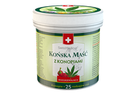 Końska maść rozgrzewająca z konopiami 250ml 25 ziół
