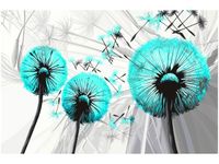 100 70CM OBRAZ PŁÓTNO DMUCHAWCE TURKUSIE PŁÓTNO RAMA